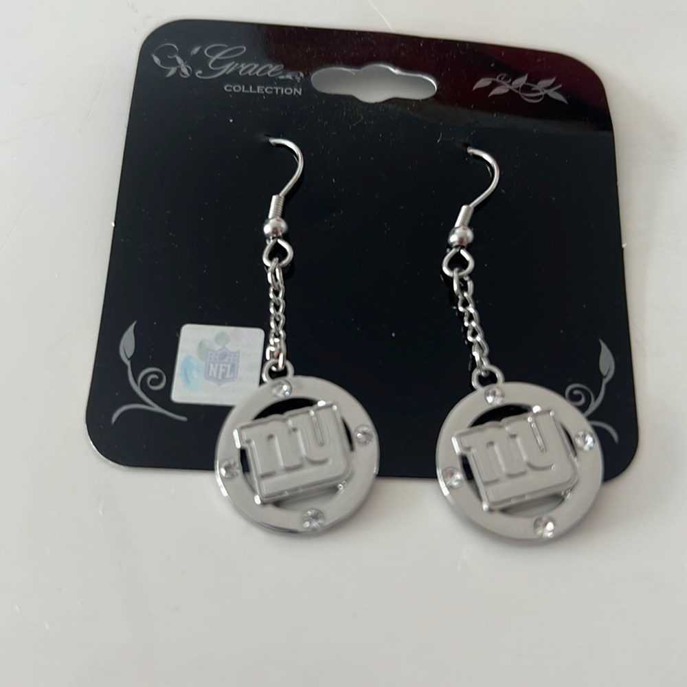 New York Giants earrings